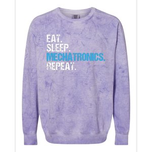 Eat Sleep Mechatronics Repeat Mechatronics Engineer Colorblast Crewneck Sweatshirt