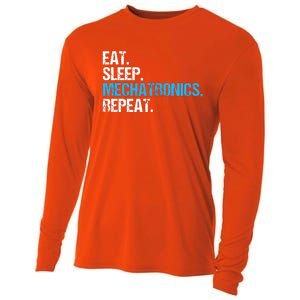 Eat Sleep Mechatronics Repeat Mechatronics Engineer Cooling Performance Long Sleeve Crew