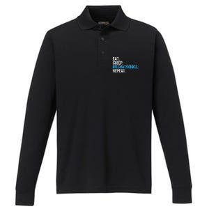 Eat Sleep Mechatronics Repeat Mechatronics Engineer Performance Long Sleeve Polo