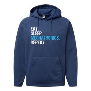 Eat Sleep Mechatronics Repeat Mechatronics Engineer Performance Fleece Hoodie