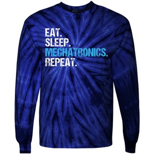 Eat Sleep Mechatronics Repeat Mechatronics Engineer Tie-Dye Long Sleeve Shirt