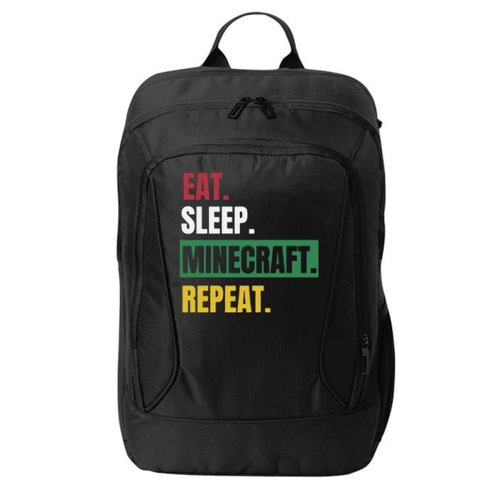 Eat Sleep Mine.Craft Repeat City Backpack