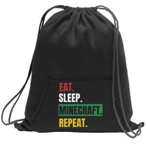 Eat Sleep Mine.Craft Repeat Sweatshirt Cinch Pack Bag