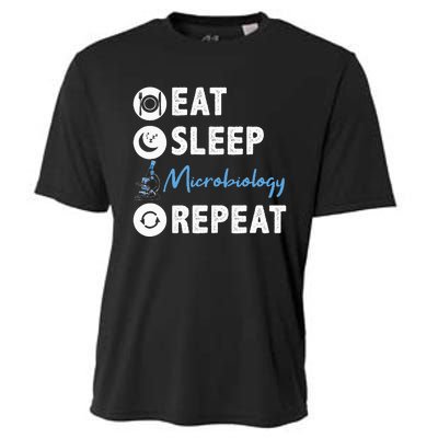 Eat Sleep Microbiology Repeat Microbiologist Cooling Performance Crew T-Shirt