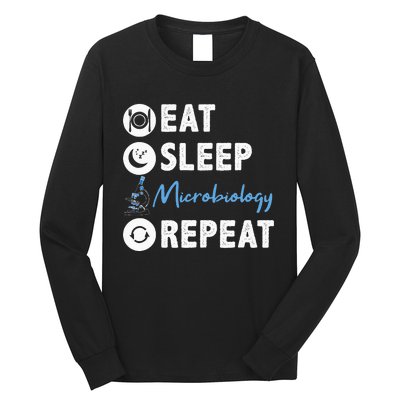 Eat Sleep Microbiology Repeat Microbiologist Long Sleeve Shirt