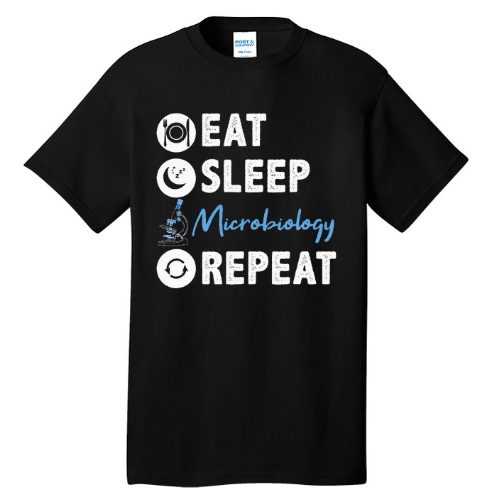 Eat Sleep Microbiology Repeat Microbiologist Tall T-Shirt