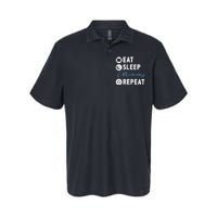 Eat Sleep Microbiology Repeat Microbiologist Softstyle Adult Sport Polo