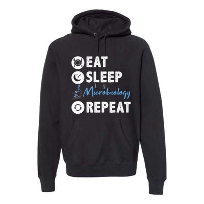 Eat Sleep Microbiology Repeat Microbiologist Premium Hoodie