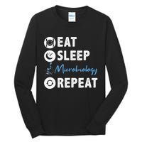 Eat Sleep Microbiology Repeat Microbiologist Tall Long Sleeve T-Shirt