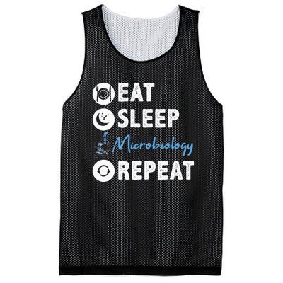 Eat Sleep Microbiology Repeat Microbiologist Mesh Reversible Basketball Jersey Tank