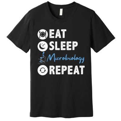 Eat Sleep Microbiology Repeat Microbiologist Premium T-Shirt