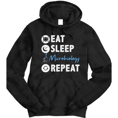 Eat Sleep Microbiology Repeat Microbiologist Tie Dye Hoodie