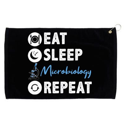 Eat Sleep Microbiology Repeat Microbiologist Grommeted Golf Towel