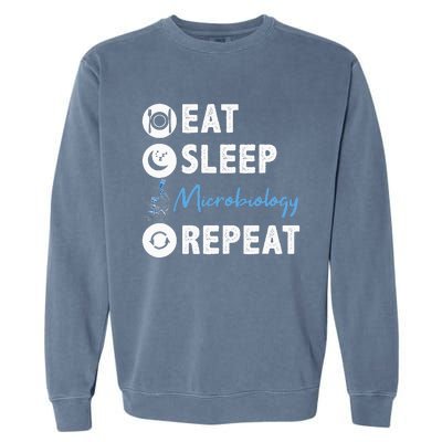 Eat Sleep Microbiology Repeat Microbiologist Garment-Dyed Sweatshirt