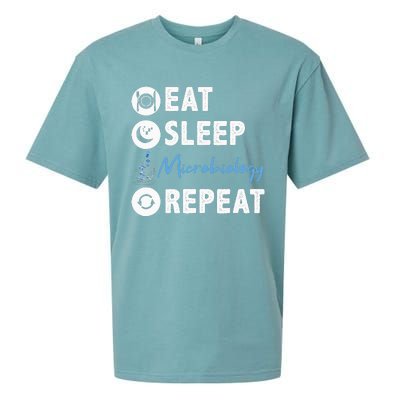 Eat Sleep Microbiology Repeat Microbiologist Sueded Cloud Jersey T-Shirt