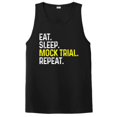 Eat Sleep Mock Trial Repeat Funny Lawyer Gift PosiCharge Competitor Tank