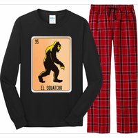 El Squatcho Mexican Slang Chicano Bingo Cards Long Sleeve Pajama Set