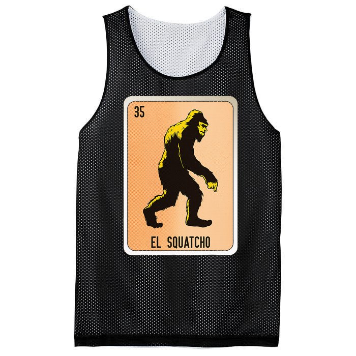 El Squatcho Mexican Slang Chicano Bingo Cards Mesh Reversible Basketball Jersey Tank