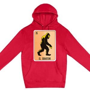 El Squatcho Mexican Slang Chicano Bingo Cards Premium Pullover Hoodie