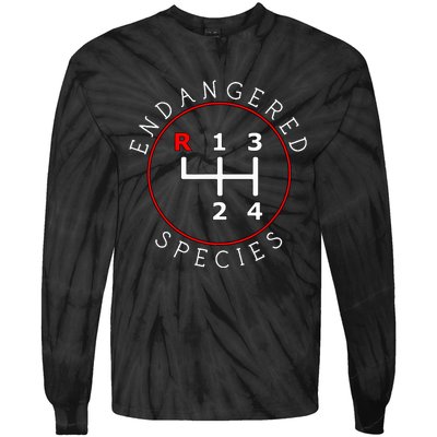 Endangered Species Manual Gearbox Stick Shift 4 Speed 1320 Tie-Dye Long Sleeve Shirt