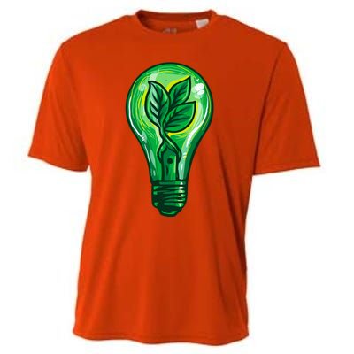 Energy Saving Mode Support Activism Plant Graphic Design Gift Cooling Performance Crew T-Shirt