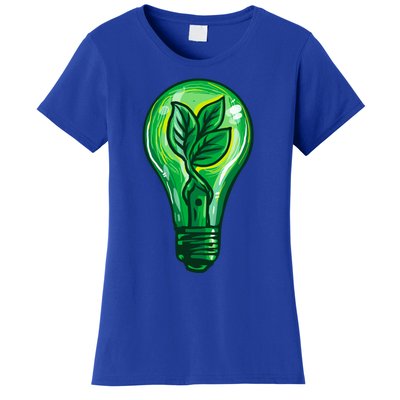 Energy Saving Mode Support Activism Plant Graphic Design Gift Women's T-Shirt