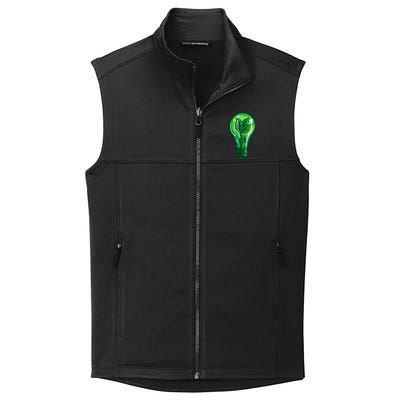 Energy Saving Mode Support Activism Plant Graphic Design Gift Collective Smooth Fleece Vest