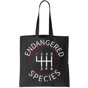 Endangered Species Manual Gearbox Stick Shift 6 Speed Tote Bag