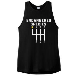 Endangered Species Manual Gearbox Stick Shift 6 Speed Ladies PosiCharge Tri-Blend Wicking Tank