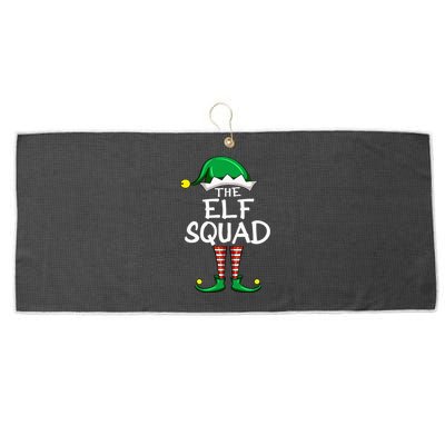 Elf Squad Matching Group Funny Christmas Pajama For Family Large Microfiber Waffle Golf Towel