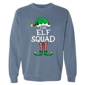 Elf Squad Matching Group Funny Christmas Pajama For Family Garment-Dyed Sweatshirt