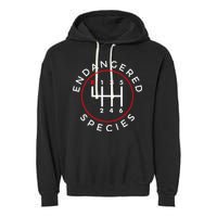 Endangered Species Manual Gearbox Stick Shift 6 Speed Garment-Dyed Fleece Hoodie