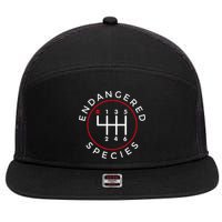 Endangered Species Manual Gearbox Stick Shift 6 Speed 7 Panel Mesh Trucker Snapback Hat