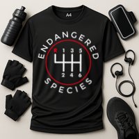 Endangered Species Manual Gearbox Stick Shift 6 Speed Performance Shirt