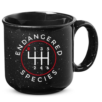 Endangered Species Manual Gearbox Stick Shift 6 Speed 15oz Campfire Ceramic Mug