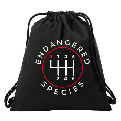 Endangered Species Manual Gearbox Stick Shift 6 Speed Drawstring Bag