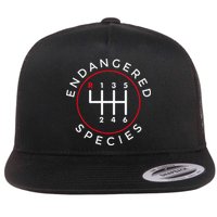 Endangered Species Manual Gearbox Stick Shift 6 Speed Flatbill Hat