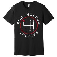 Endangered Species Manual Gearbox Stick Shift 6 Speed Premium T-Shirt