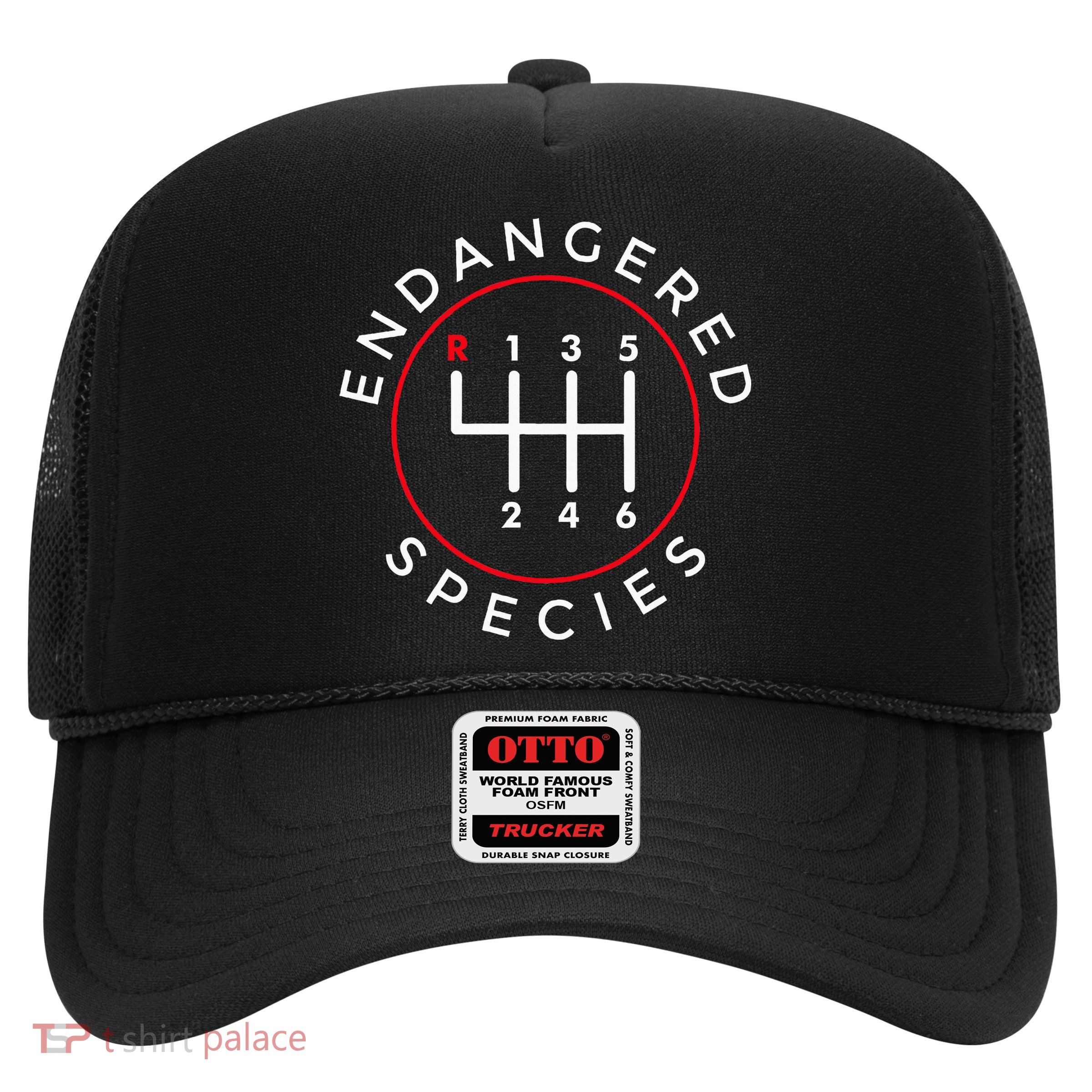 Endangered Species Manual Gearbox Stick Shift 6 Speed Trucker Hat