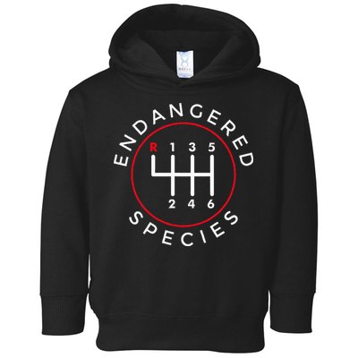 Endangered Species Manual Gearbox Stick Shift 6 Speed Toddler Hoodie