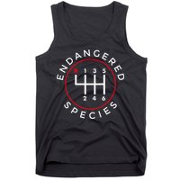 Endangered Species Manual Gearbox Stick Shift 6 Speed Tank Top