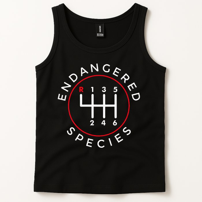 Endangered Species Manual Gearbox Stick Shift 6 Speed Tank Top