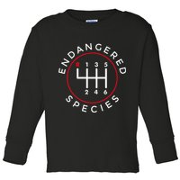 Endangered Species Manual Gearbox Stick Shift 6 Speed Toddler Long Sleeve Shirt