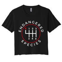 Endangered Species Manual Gearbox Stick Shift 6 Speed Crop Top