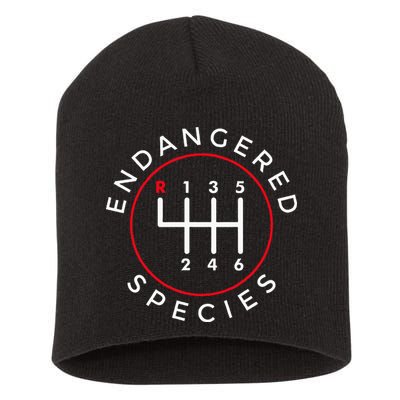 Endangered Species Manual Gearbox Stick Shift 6 Speed Short Acrylic Beanie
