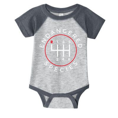 Endangered Species Manual Gearbox Stick Shift 6 Speed Infant Baby Jersey Bodysuit