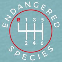 Endangered Species Manual Gearbox Stick Shift 6 Speed Sueded Cloud Jersey T-Shirt