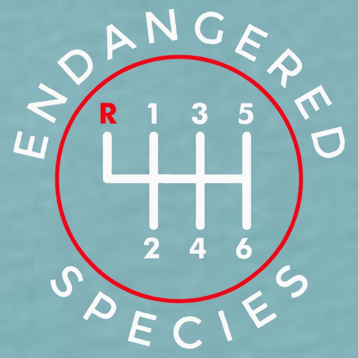 Endangered Species Manual Gearbox Stick Shift 6 Speed Sueded Cloud Jersey T-Shirt