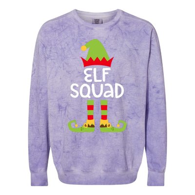 Elf Squad Matching Boy Girl Christmas Elf Colorblast Crewneck Sweatshirt