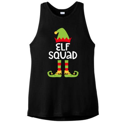 Elf Squad Matching Boy Girl Christmas Elf Ladies PosiCharge Tri-Blend Wicking Tank